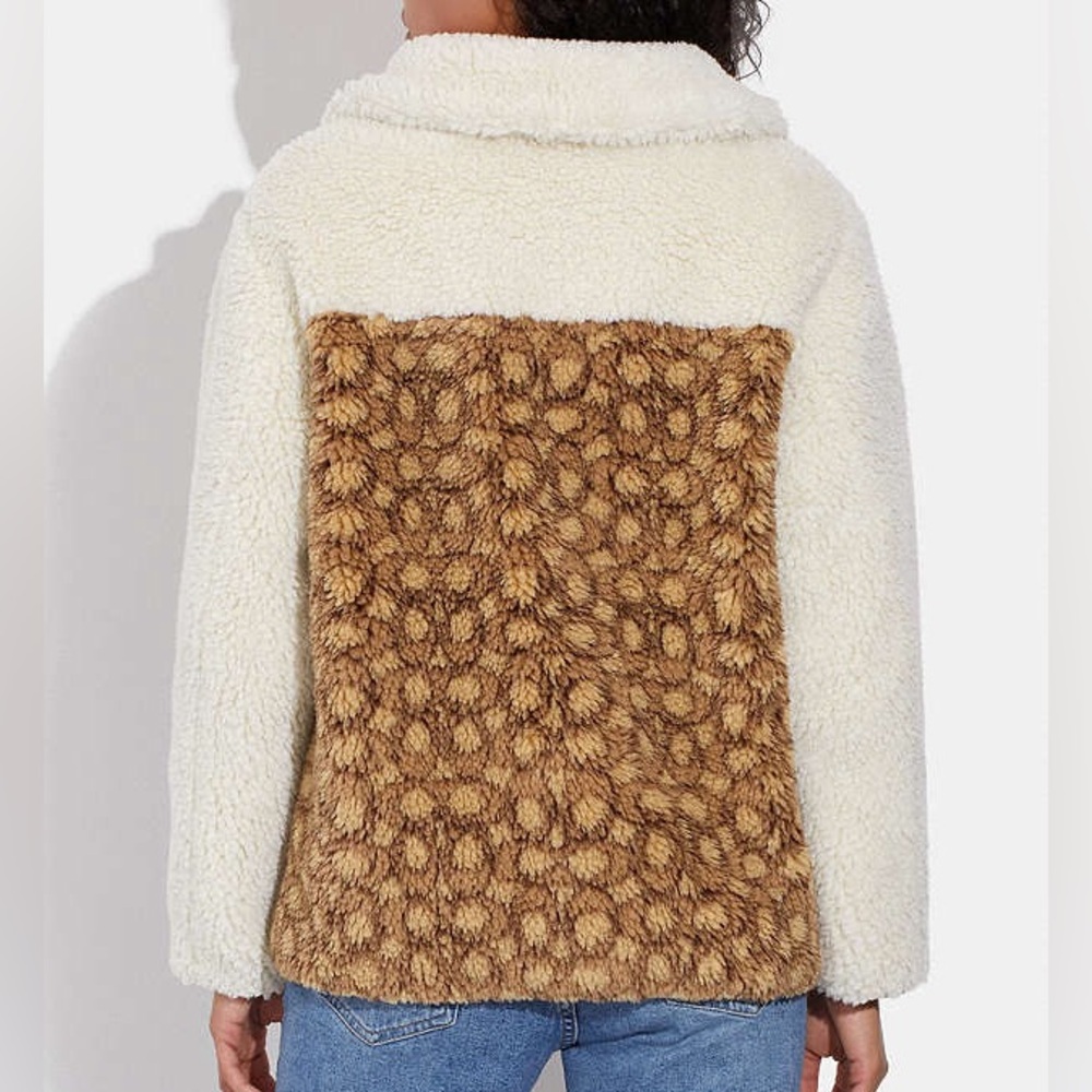 Coach Sherpa Signature Jacket NWT Medium - Picture 3 of 13